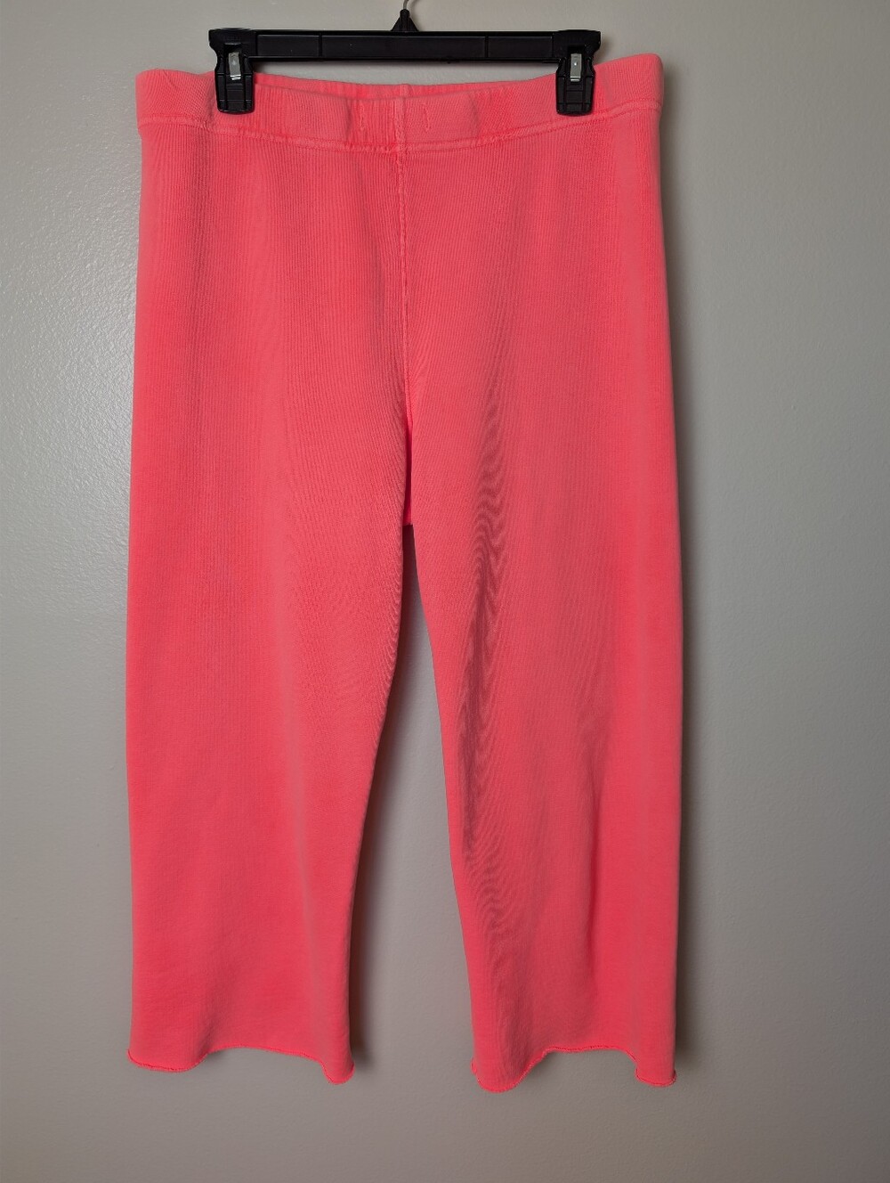 Frank & Eileen Catherine 24" Favorite Sweatpants Neon Coral Medium No Drawstring
